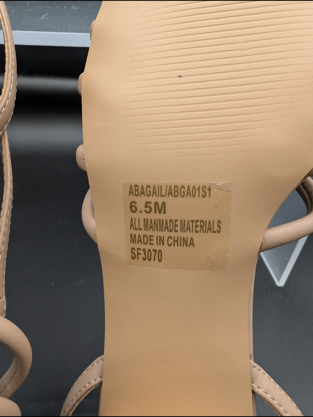 Steve Madden Women's Nude Strappy Block Heel Sandals